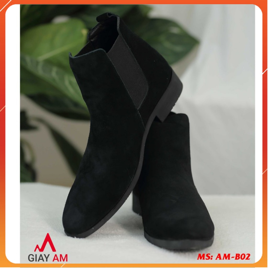 Giày Chelsea Boot da lộn tăng lên được gần 5cm chiều cao - Giày cổ cao | WebRaoVat - webraovat.net.vn