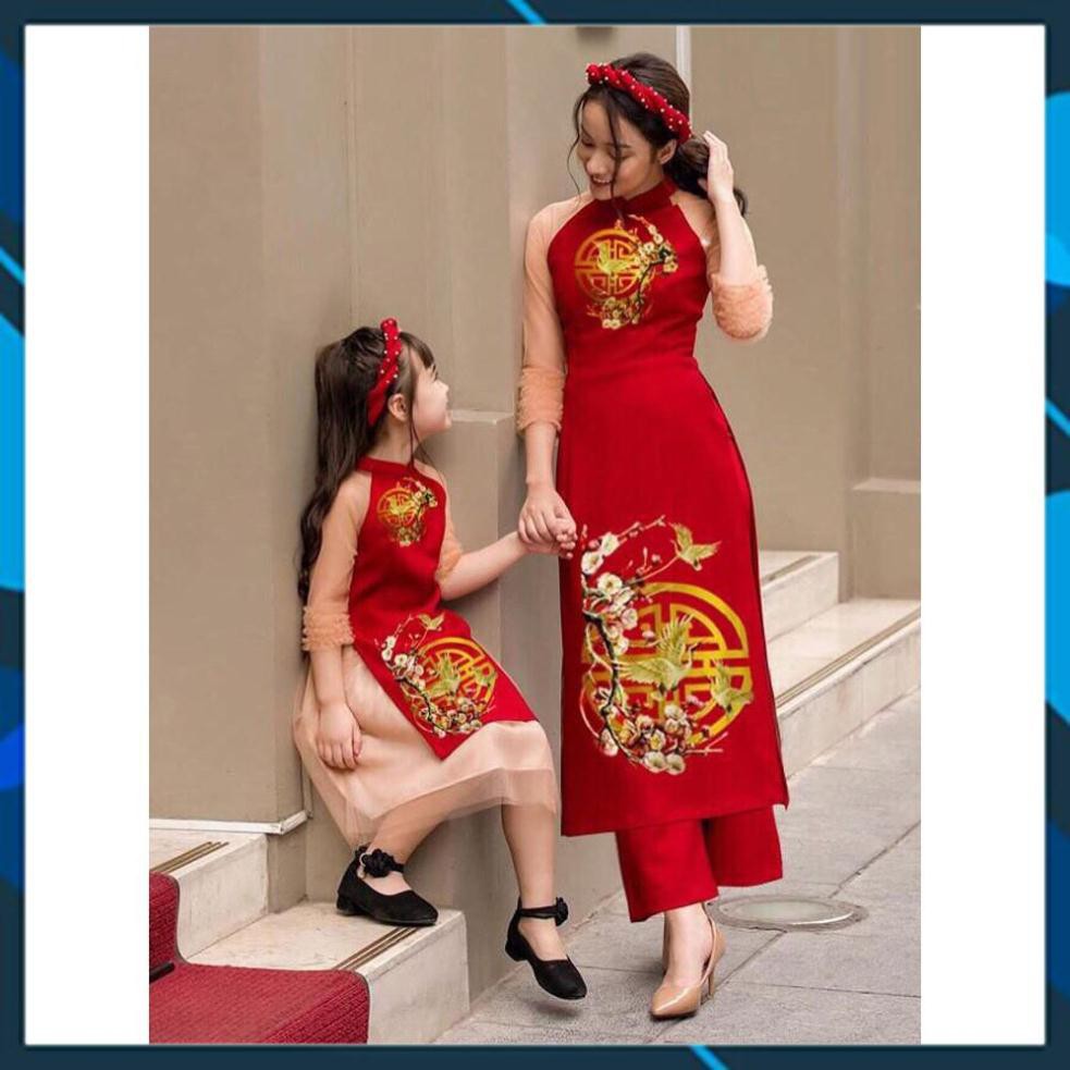 Áo dài cách tân mẹ và bé cao cấp AD280 [HÀNG XUẤT NHẬT-HÀN QUỐC] !!