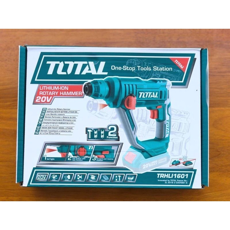 20V Máy khoan bê tông dùng pin Total TRHLI1601