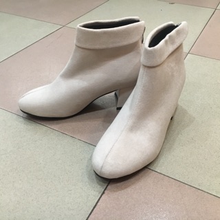 [HÀNG ODER] Boots da lộn cổ ngắn khoá sau - kèm ảnh thật