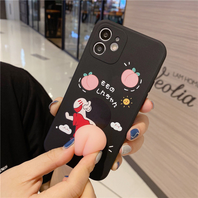 Ốp Điện Thoại In Hình Cậu Bé Bút Chì Shin Chan Đào Cho Oppo Reno3Pro Reno4 Reno4Se Reno5 Reno5Pro A15 A55 Findx2