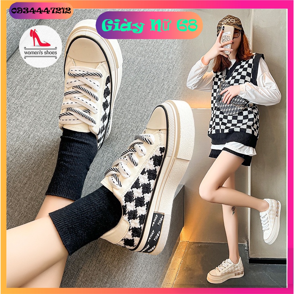 Giày Thể Thao Nữ Basic Thổ Cẩm Siêu Đẹp Siêu Hót