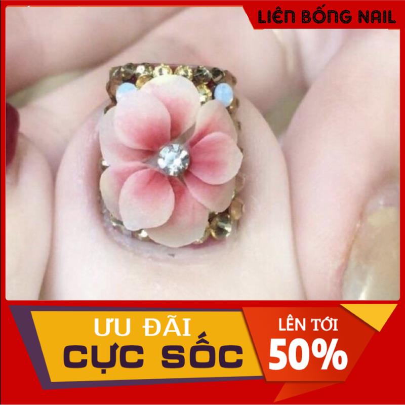 Hoa bột nail chân mẫu mới