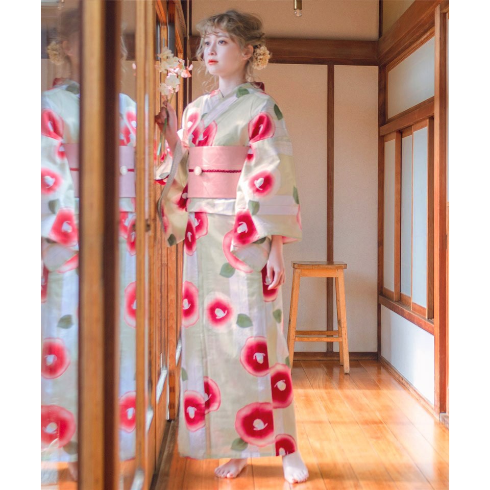 (CÓ SẴN) Bộ Yukata Kimono mùa hè truyền thống Nhật Bản, Obi