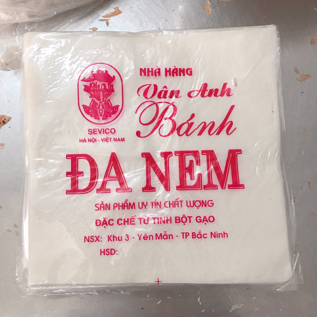 Bánh đa nem vuông loại 1 - 5 xấp