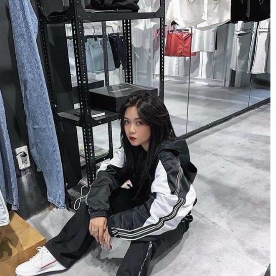 Áo khoác dù phối màu form lững