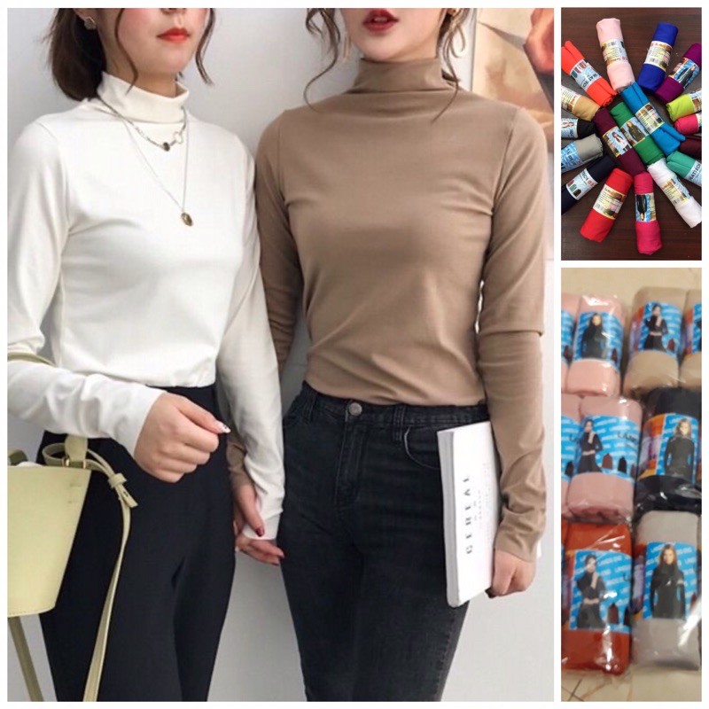 [GIÁ SỈ] Áo thun giữ nhiệt [LÓT NỈ] cổ 3 phân