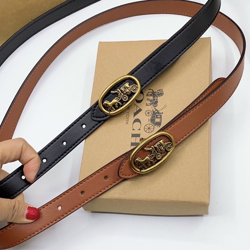 🆘RẺ NHẤT SHOPEE🆘 NỊT COACH DA THẬT LOGO NGỰA TO