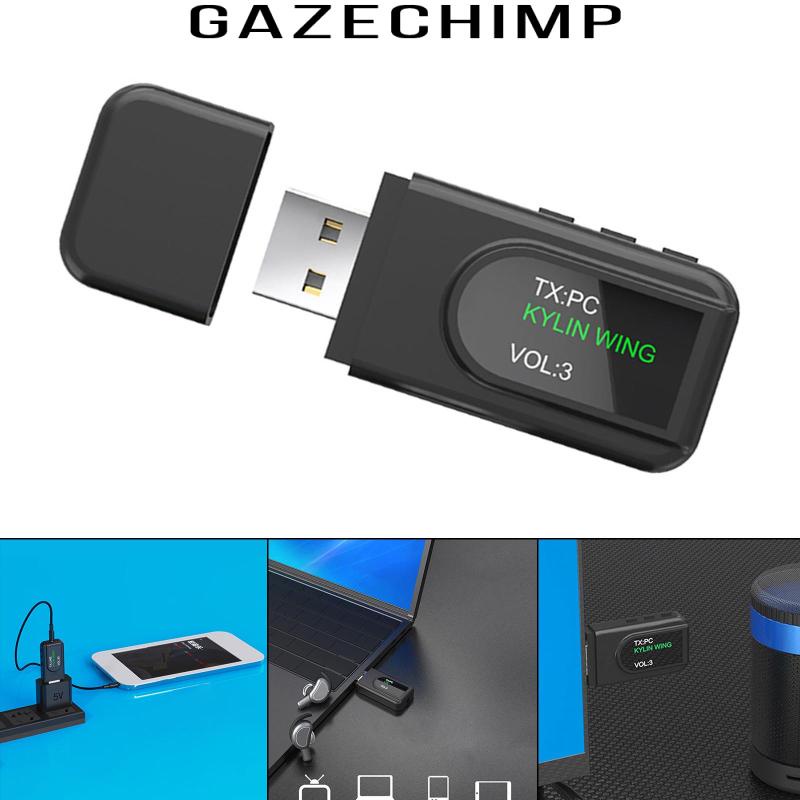 Bộ Thu Phát Bluetooth 5.0 Không Dây Cho Tai Nghe PS4 Trên Xe Hơi