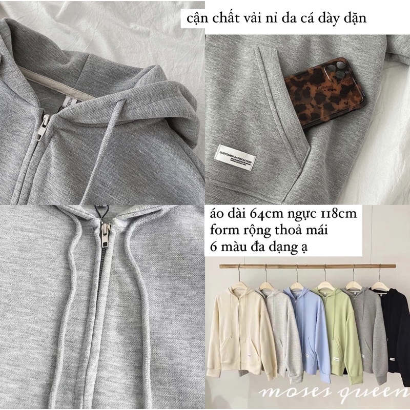 Áo khoác nữ, hoddie nữ form rộng chống nắng mũ to