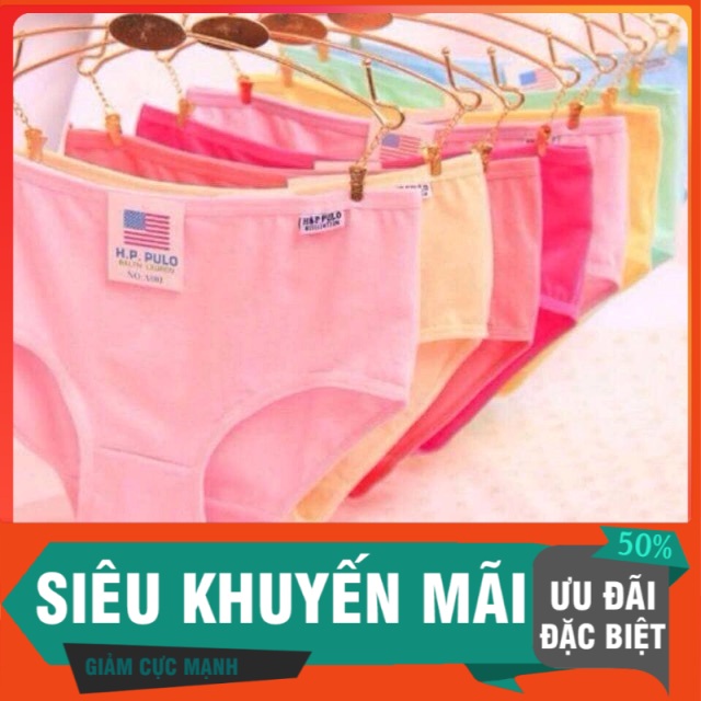 Nhập WASMS giảm 10K đơn 99K Quần lót cotton PULO xuất mỹ