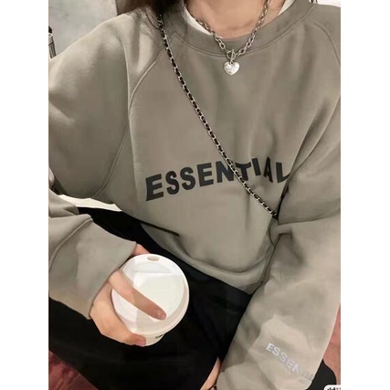FOG Áo Hoodies Thời Trang Dành Cho Nam Và Nữ essentials oveasize felt hoodie