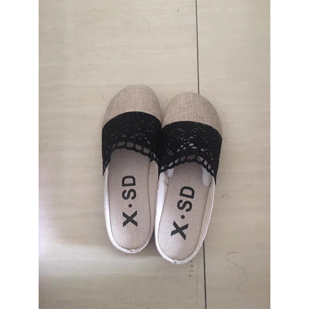 (Hàng sẵn) Dép sục nữ cói ren ulzzang( Ảnh thật ở cuối) | BigBuy360 - bigbuy360.vn