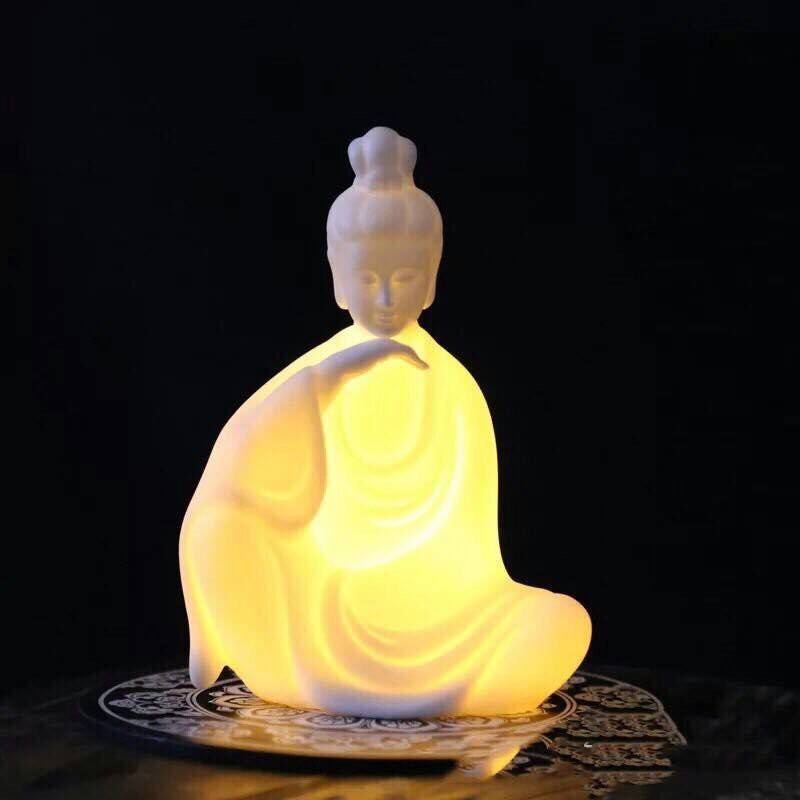 Bộ 3 Tượng Phật Phát Sáng Trang Trí