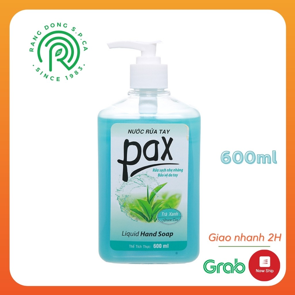 Nước Rửa Tay PAX 600ml Bảo Vệ Da Tay của SPCA - Xà phòng rửa tay