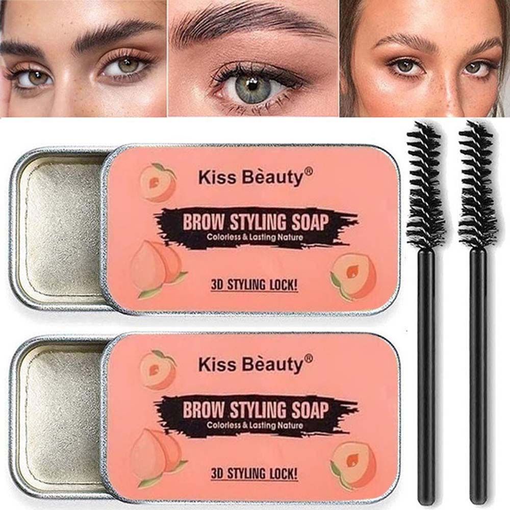 [Hàng mới về] Sáp tạo kiểu lông mày 3d trong suốt lâu trôi chống thấm nước kèm cọ tiện dụng