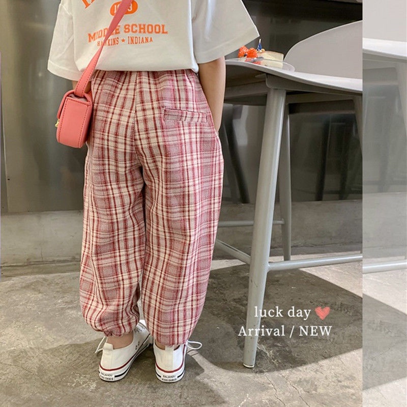 [Babycat Hàng Có Sẵn Quần Dài Nhỏ Nhắn Phong Cách Nhật Hàn Nhật Bản Hàn Quốc Thời Trang Mùa Hè Hàng Mới Dành Cho Bé Gái