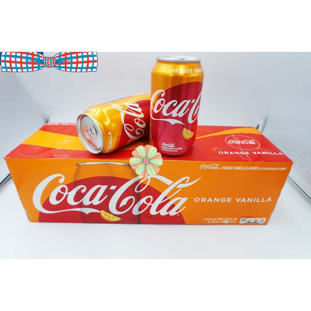 [FREESHIP] THÙNG 24 LON NƯỚC NGỌT COCA COLA VỊ CAM VANI