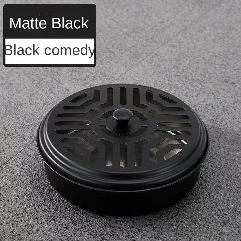 Hộp Đựng Nhang Muỗi Chống Cháy Bằng Thép Không Gỉ Có Nắp Đậy Tiện Dụng