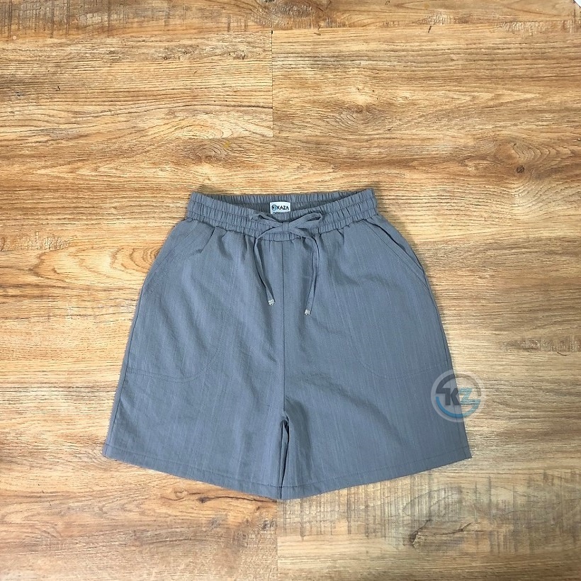 Quần short nữ đẹp, quần đùi nữ vải đũi hàn cao cấp không phai màu, không nhàu, nhẹ nhàng, mát mẻ | BigBuy360 - bigbuy360.vn