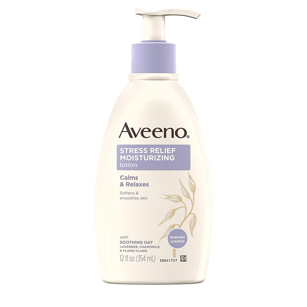 Dưỡng thể giữ ẩm da mùi oải hương & tiểu cúc AVEENO Active Naturals Stress Relief Moisturizing Lotion 354ml (Mỹ)