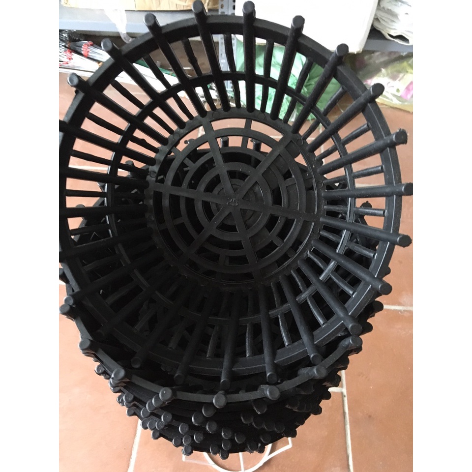 Chậu Nhựa Trồng Lan, Chậu Lan Nan Phụ, Lan Nhựa Giả Gỗ