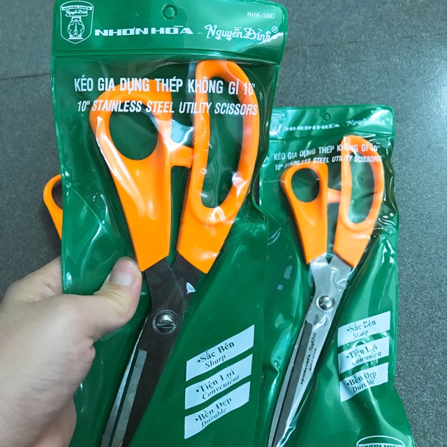 Kéo Cắt vải, kéo Nguyễn Đình loại tốt cán nhựa dài 25,5cm