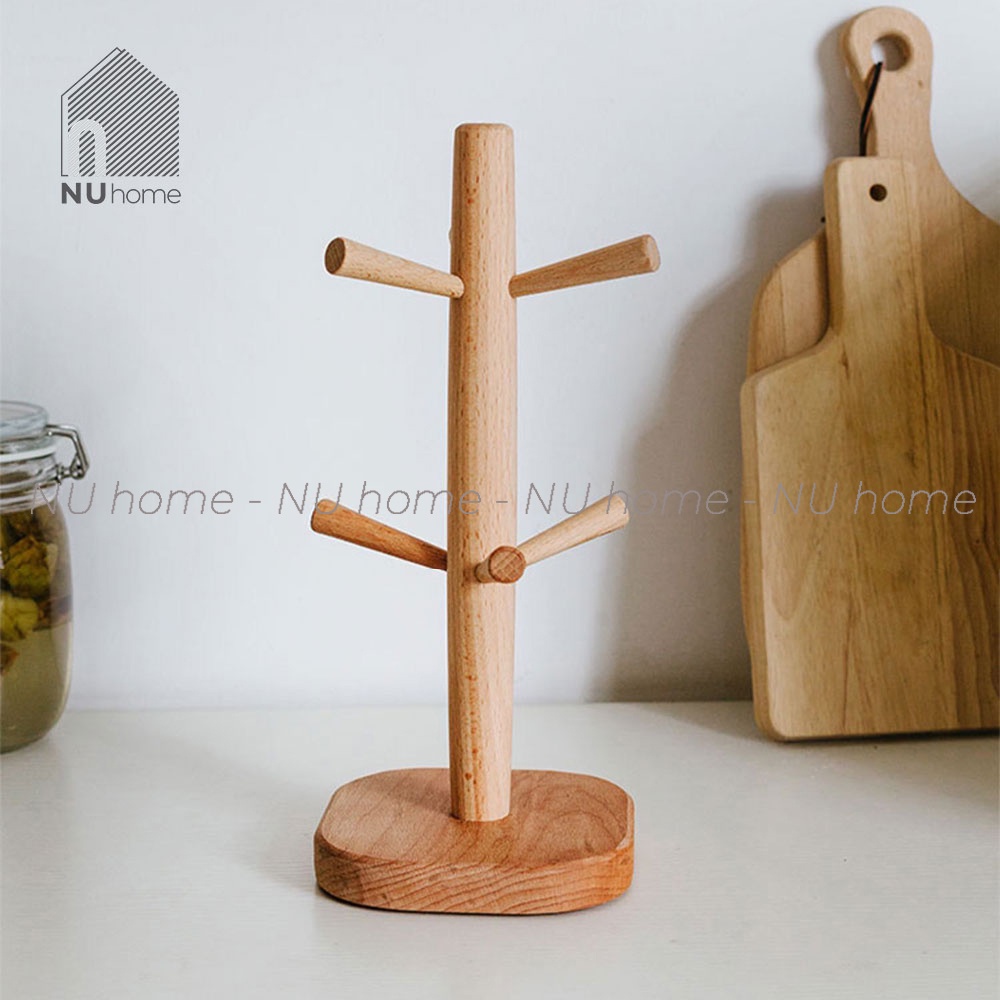 Cây treo ly - Suri | nuhome.vn | cây treo ly bằng gỗ thiết kế đơn giản, đẹp mắt và sang trọng