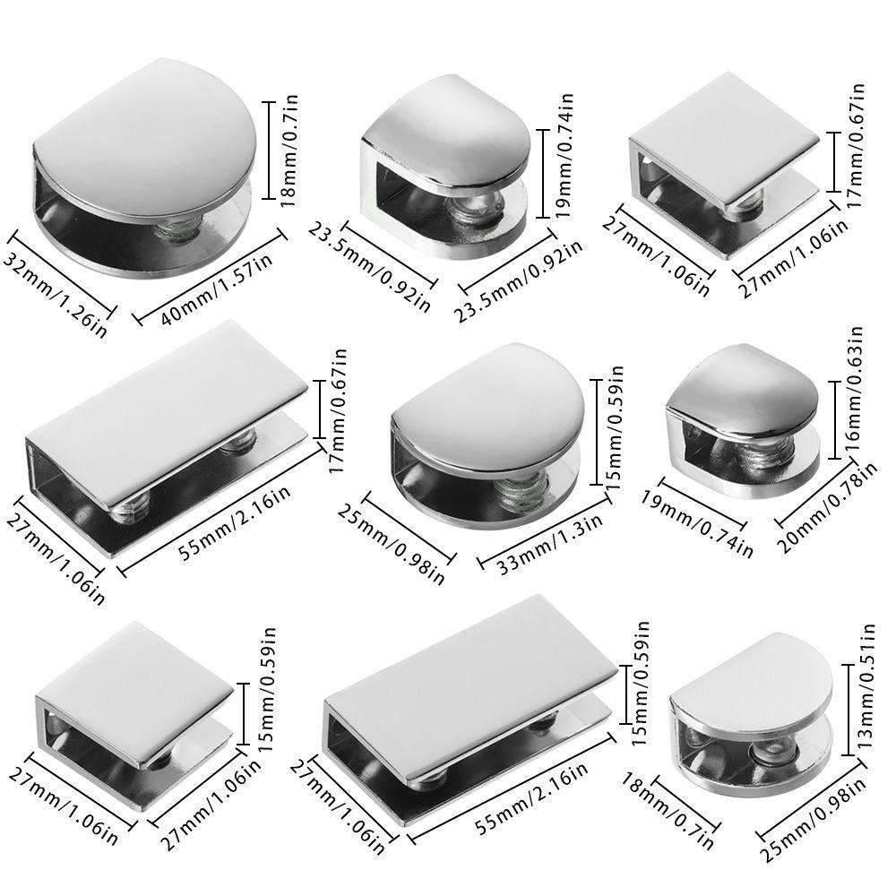 Set 2 Kẹp Cố Định Kính Dày Dặn Tiện Dụng