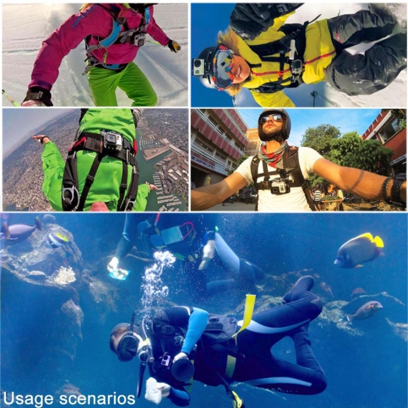 Dây Đeo Ngực Cho Gopro, Camera Thể Thao, Điện Thoại