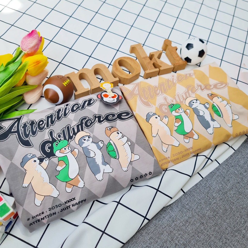 Áo phông áo thun nam nữ tay lỡ from rộng freesize chất cotton thoáng mát đàn mèo đi học mokishop