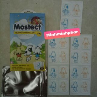 Miếng Dán Chống Muỗi Đốt MOSTECT PATCH.  Hộp 20 miếng