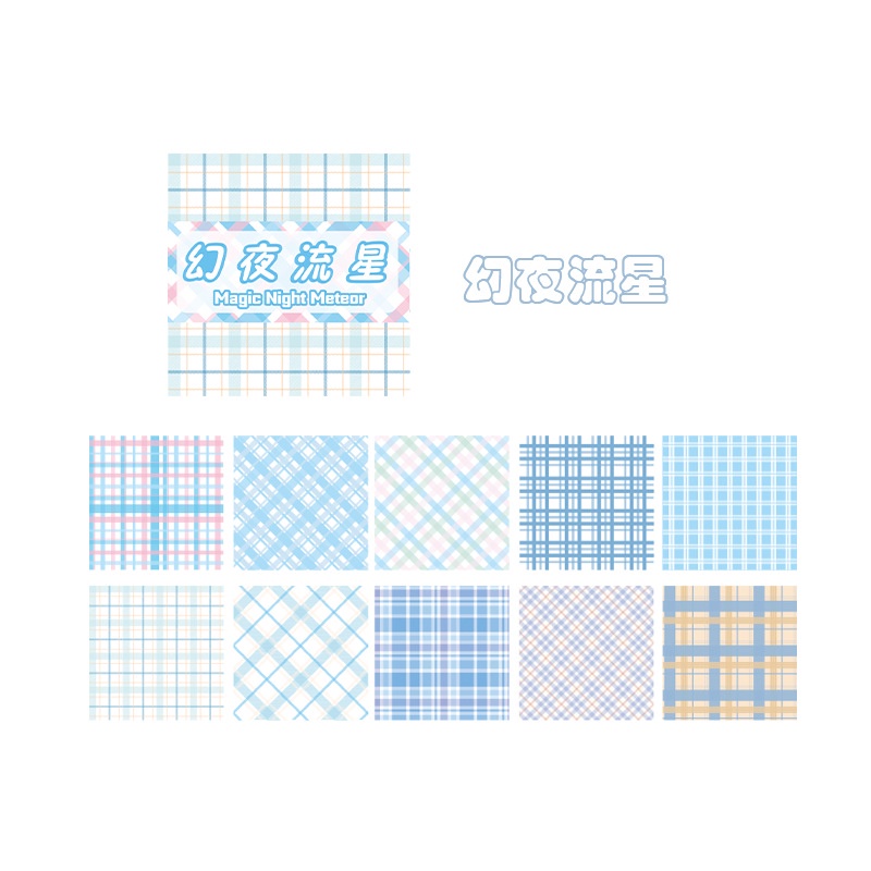 Peach Cute checkered pad Memo Pad School Office Stationery Notepad