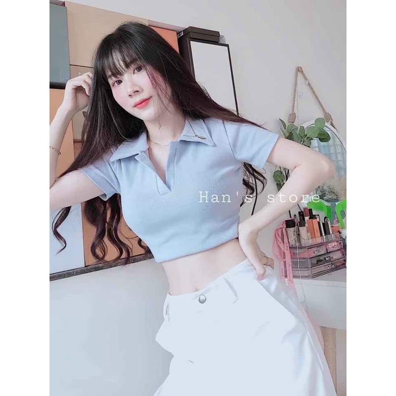 Áo kiểu thun gân( kèm ảnh thật)