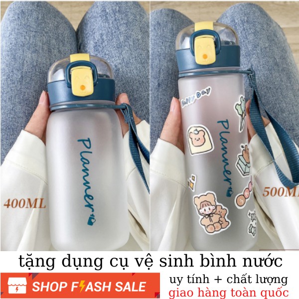 Bình nước cao câp 500ml LOẠI DÀY CÓ DÂY bình nước cute