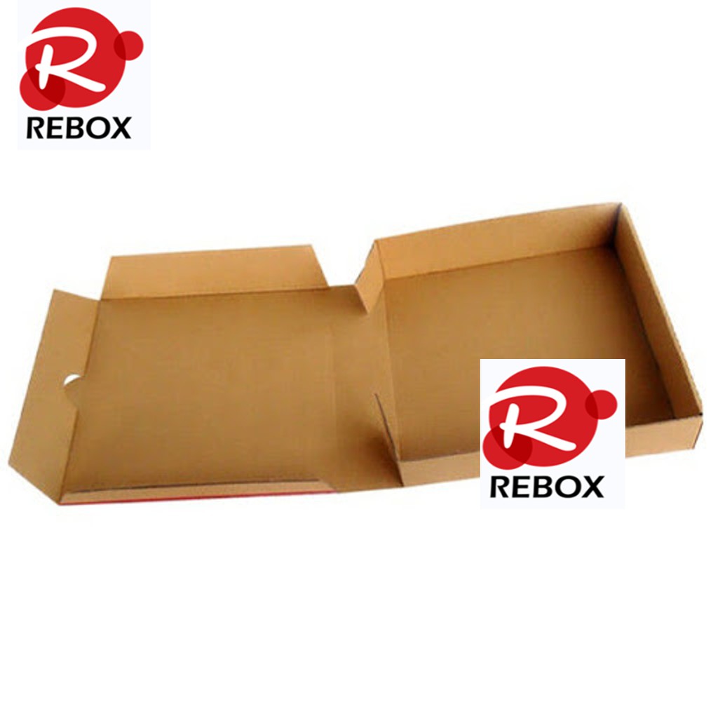 Hộp 25x20x6 cm - 50 hộp carton trơn giá rẻ có nắp gài Rebox