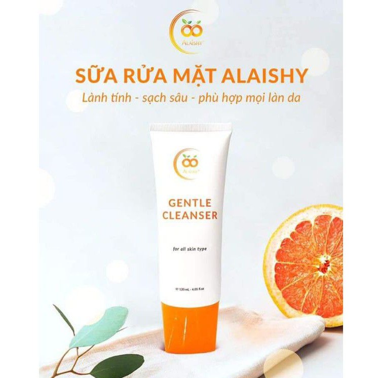 Sữa rửa mặt cô đặc Alaishy Vitamin C 125ml phiên bản nâng cấp mới dùng được cho da nhạy cảm