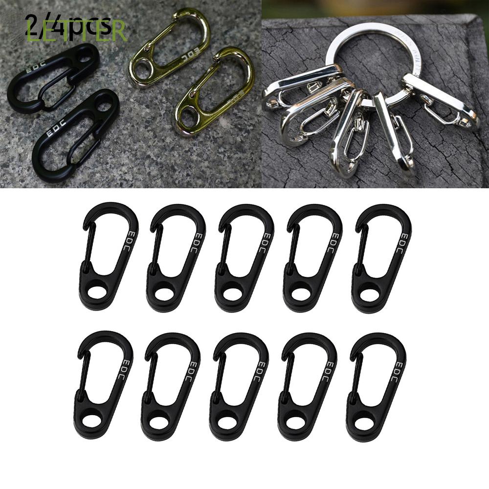 LETTER 2/4pcs Hang Buckle MIni Aluminum Alloy Safety Travel Tools Survival EDC Gear Outdoor Hook D Carabiner