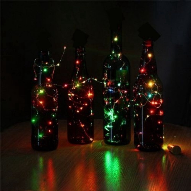 Đèn LED trang trí chai rượu hình nút bần