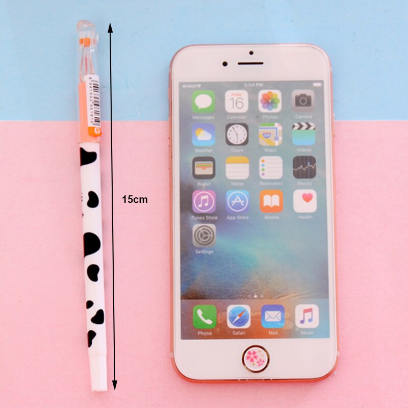 Set 12 Bút Mực Gel Hình Bò Sữa Dễ Thương