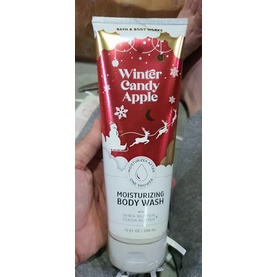 Sữa tắm dưỡng ẩm da Bath &amp; Body Works Winter Candy Apple Moisturizing Body Wash with shea butter &amp; cocoa butter 296ml Mỹ