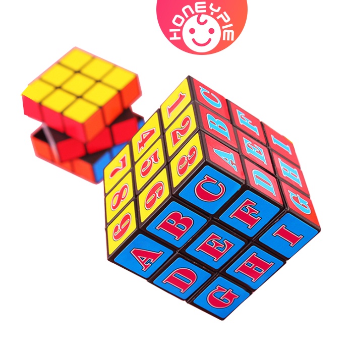 Khối Rubik in chữ số đồ chơi giáo dục cho bé