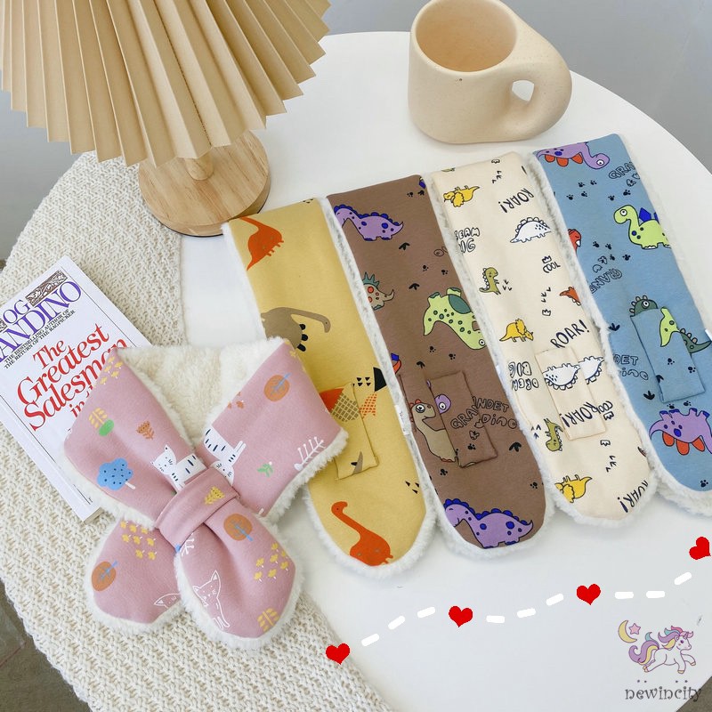 Khăn Choàng Lông Giữ Ấm Phong Cách Hàn Quốc Cho Bé