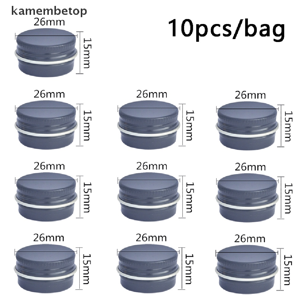 Bộ 10 Lọ Thiếc Nhôm 5ML Đựng Mỹ Phẩm Tiện Dụng