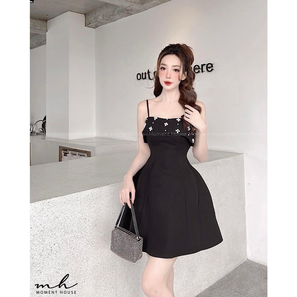 Đầm xòe 2s dự tiệc, ngực đính ngọc, size SML, hàng thiết kế chuẩn from