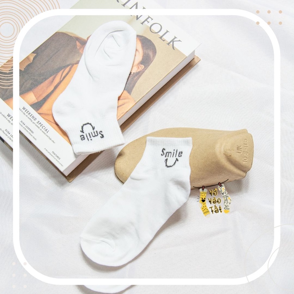 TẤT VỚ NỮ CỔ NGẮN HỌA TIẾT PASTEL