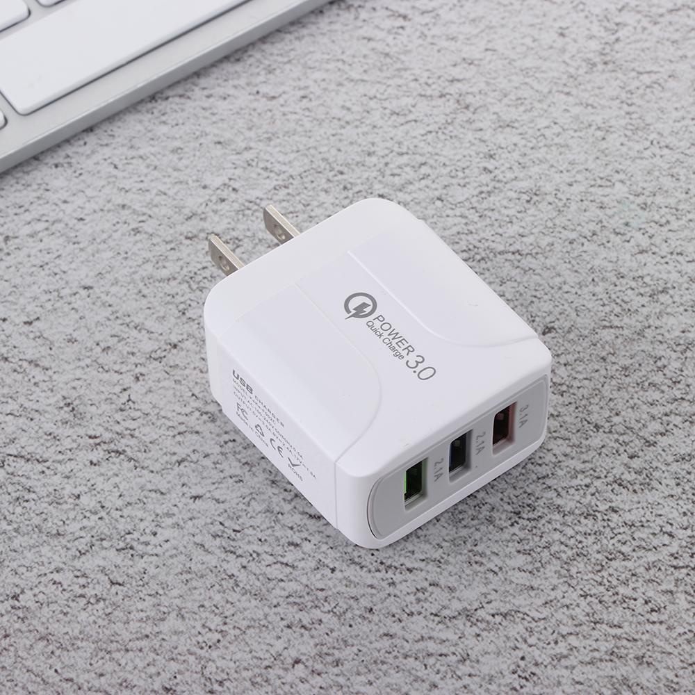 Cốc Sạc Nhanh 3 Cổng USB 3.0