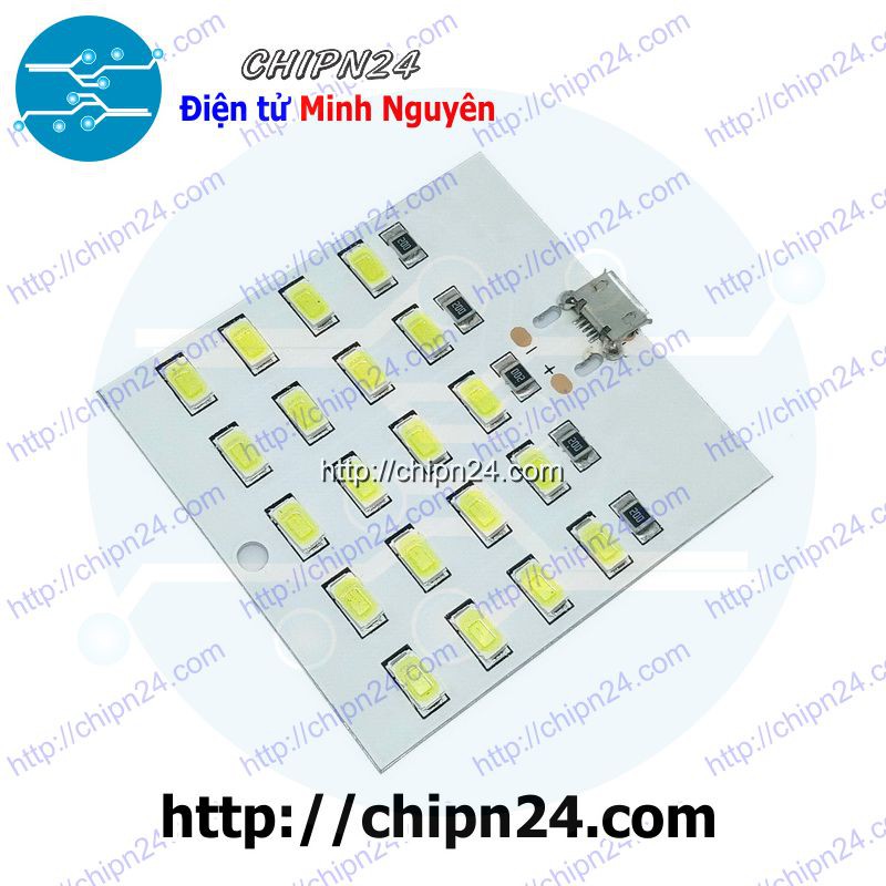 [1 pcs] Mạch 20 led siêu sáng USB 5V