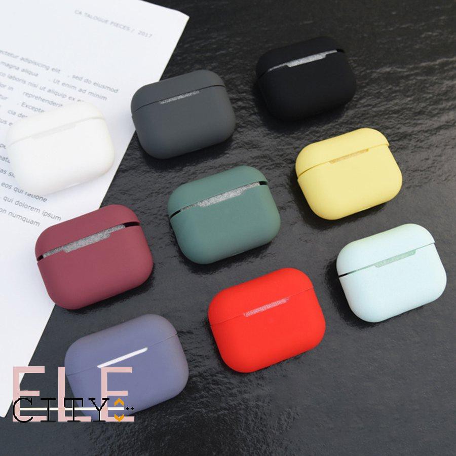 Vỏ Đựng Hộp Sạc Tai Nghe Airpods Bằng Silicone Tpu Nhiều Màu 107ele