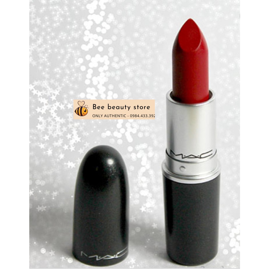 [CHÍNH HÃNG]Son MAC Siêu Lì 707 Ruby Woo Màu Đỏ Cổ Điển 3g Retro Matte Lipstick